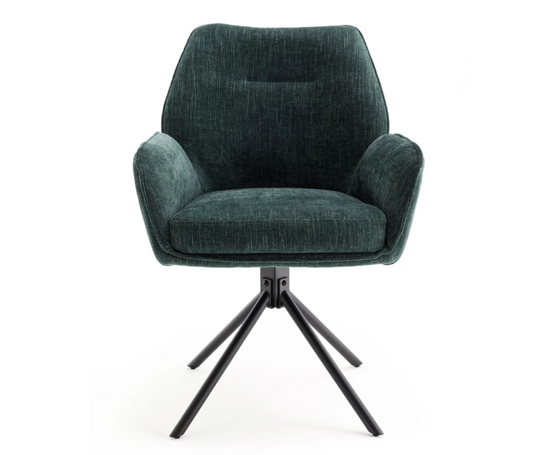 Treve Swivel Dining Chair - Green