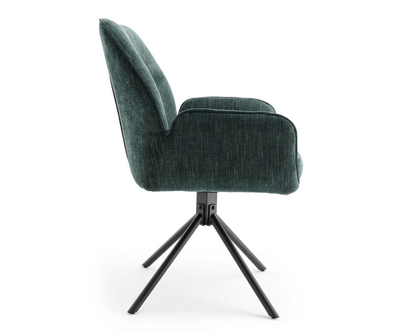 Treve Swivel Dining Chair - Green