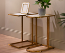 Vienna Sofa Table Rectangle - White Marble