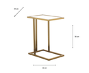 Vienna Sofa Table Rectangle - White Marble