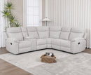 Vivian Corner Sofa with Console - Light Grey