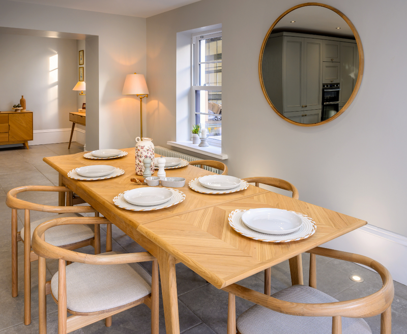 Bronwyn 1.5m Fixed Dining Table - Light Oak