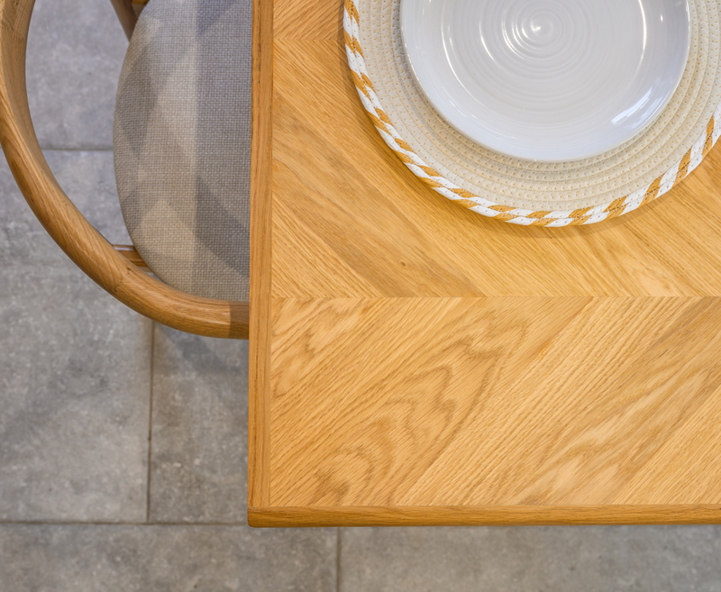 Bronwyn 1.5m Fixed Dining Table - Light Oak
