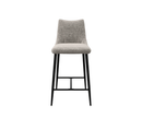 Zara Fabric Bar Stool - Light Grey