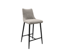 Zara Fabric Bar Stool - Light Grey