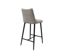 Zara Fabric Bar Stool - Light Grey