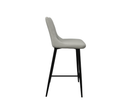 Zara Leather Bar Stool - Taupe