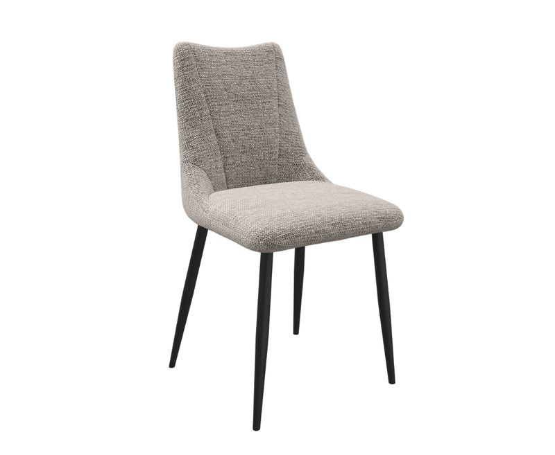Zara Fabric Dining Chair - Light Grey
