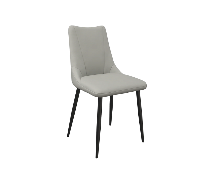 Zara Leather Dining Chair - Taupe