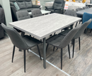 Anton 1.6M Extending Dining Table - Light Grey