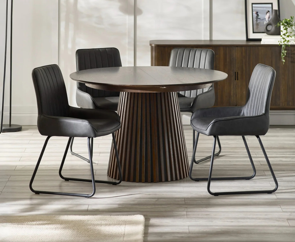 Arya Extending 5PC Dining Set - Walnut Oak