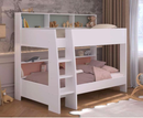 Aslan Bunk Bed - White | Sage and Pink Panels