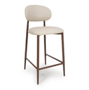 Etta Bar Chair - Taupe PU Leather (Sold in 2s)