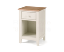 Bolton Shaker Ivory/Oak 1 Drawer Bedside