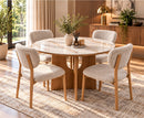 Bethany 5pc Dining Set - Kass Gold