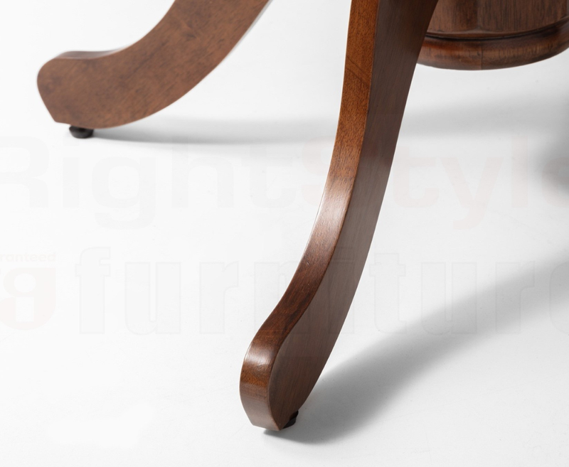 Bishop Round To Oval Table - Mahogany