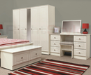 Boyne 2 Door Robe with Shelves and Mirror