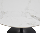 Calin 80cm Round Dining Table - White