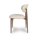 Etta Dining Chair - Taupe PU Leather (Sold in 2s)