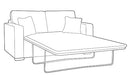 Chicago 3 Seater 140cm Sofabed - Pillow Back