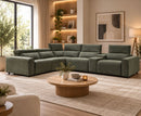 Velocity Modular 2C2 Electric Corner Sofa - Green