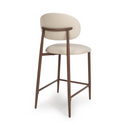 Etta Counter Chair - Taupe PU Leather (Sold in 2s)
