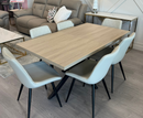 Dalton 1.6m Extending Dining Table - Light Oak