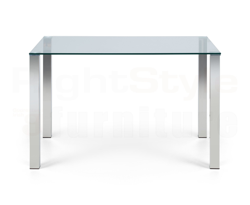 Enzo Glass Top Dining Table