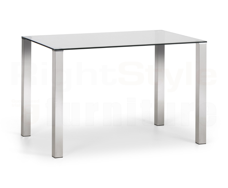 Enzo Glass Top Dining Table