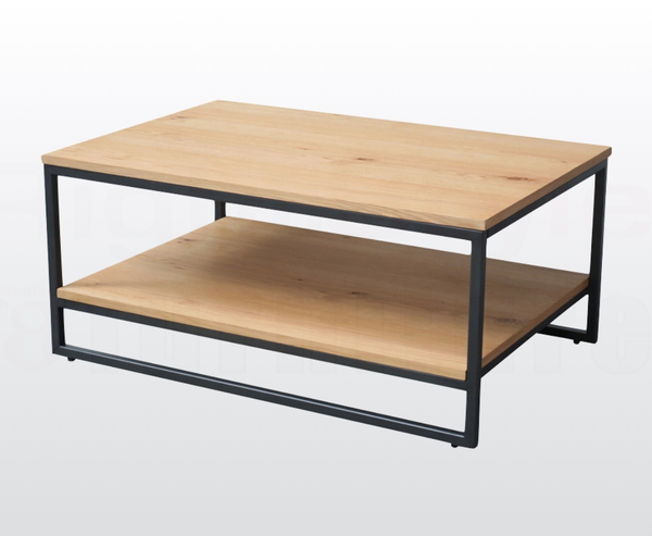Evora Rectangular Coffee Table with Shelf