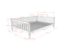 Dally House Bed 140 × 200 cm - White