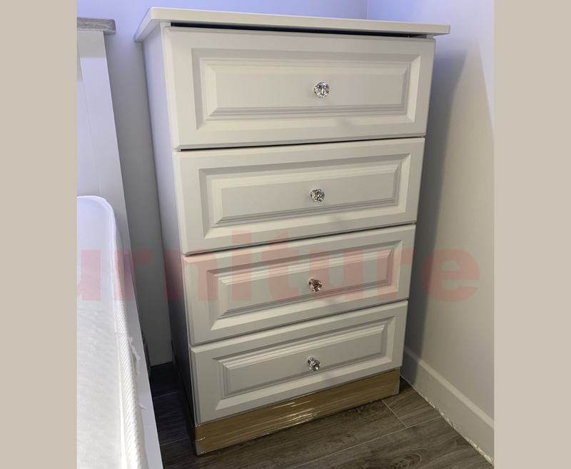 Greystones 4 Drawer Narrow Chest (635mm wide)