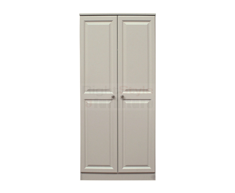 Greystones 2 Door Robe with Shelves and Mirror