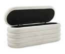 Hailey Storage Bench Ottoman - Ivory