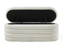Hailey Storage Bench Ottoman - Ivory