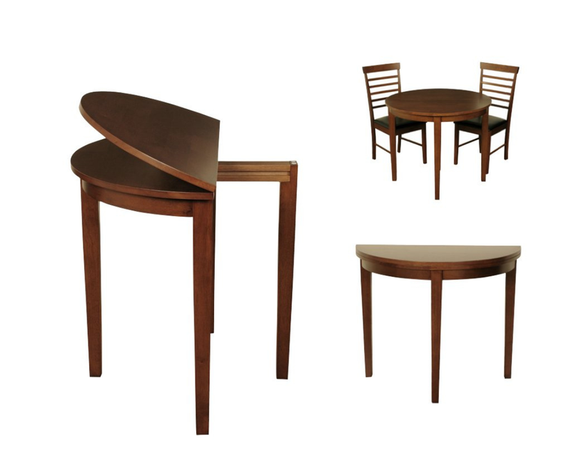 Hanover Half Moon Set + 2 Chairs - Light Oak