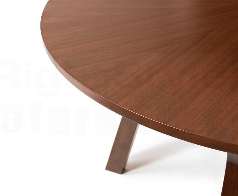 Hux Round Dining Table - Walnut