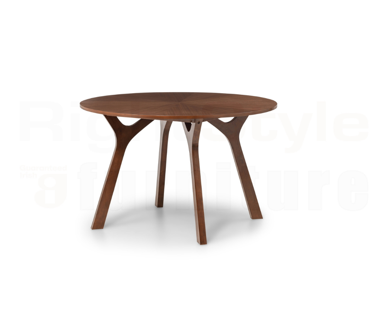 Hux Round Dining Table - Walnut
