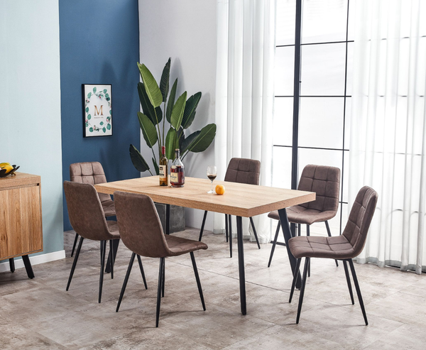 Isabelle 1.6m Rectangle Dining Table - Oak