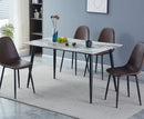 Kas 1.4m Dining Table - Black Legs