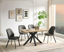 Krista 1.2m Dining 5PC Set - Light Oak