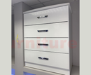 Latte 4 Drawer Narrow Chest (635mm wide)
