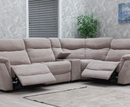 Loreta 2C1 Corner Electric Sofa with console - Champagne