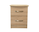 Lungo Mid Oak Bedend Chest (2 Drawers)