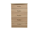 Lungo 5 Drawer Narrow Chest (635mm wide)