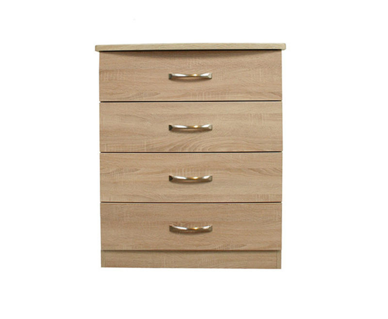 Lungo Mid Oak 4 Drawer Chest