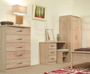 Lungo Mid Oak 5 Drawer Chest