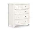 Maine 3+2 Drawer Chest - Surf White
