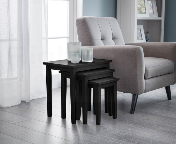 Clare Nest Of Tables - Black Finish