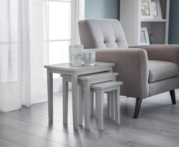 Clare Nest Of Tables - Grey Finish